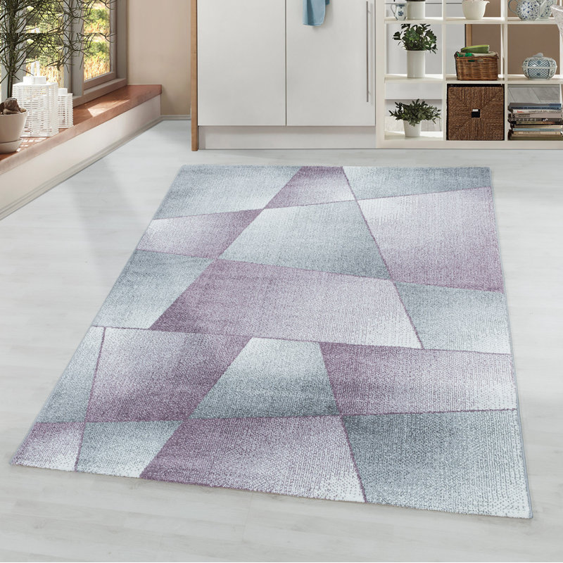 Eustache Solid Colour Flatweave Area Rug, Rectangle 160 x 230cm