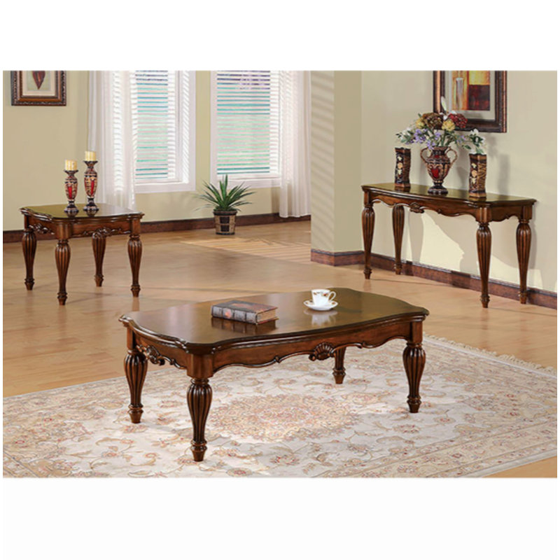 End Table With Turned Fluted Leg