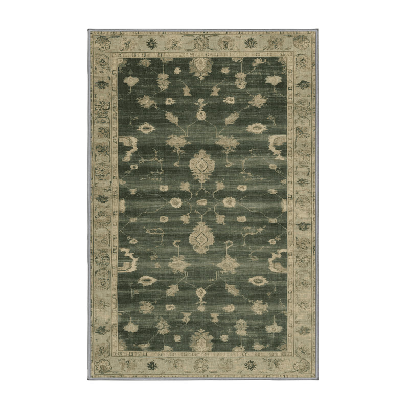 Tapis brun lavable à la machine, Rectangle 2 pi x 3 pi