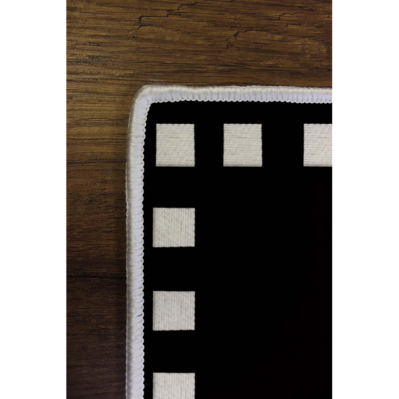 Stylish Hall Carpet, 2.6 x 4.9 Feet, 100% Polyester, 650 g/m² | Antibacterial, Non-Slip PVC Underside, 0.3 in Pile Height | Machine Washable, 3D Digital Printing, Perfect for Any Entryway or Living Space