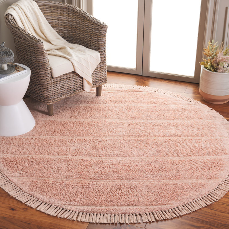 Tapis en coton Fredeline, Rond 6 pi