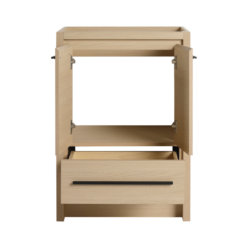 Base de meuble-lavabo autoportant 24 po avec 2 portes et 1 tiroir