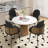 Boucle Upholstered Dining Chair-27307977-4553073