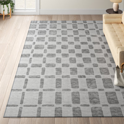 Malek Indoor/Outdoor Area Rug with Non-Slip Backing