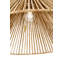 Agathe 64" Bentwood Floor Lamp in Teak and Matte Black with Natural Abaca Shade