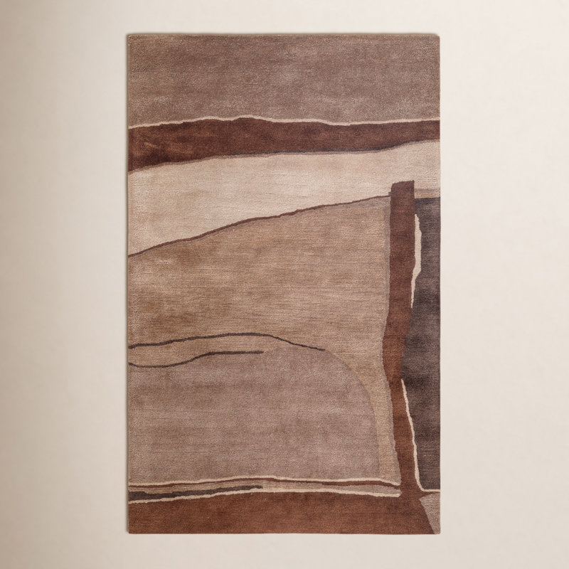 AllModern Shelby Hand-Tufted Wool Area Rug, Rectangle 7'9" x 9'9"