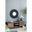 Le miroir en fer doré de 31,5 po x 1,2 po x 31,5 po rehausse l'espace de vie avec une ambiance intérieure encadrée de style neutre de 31,5 po x 1,2 po x 31,5 po