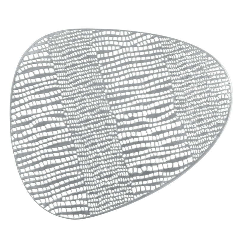 Ensemble de napperons en vinyle 4 pièces, Argent