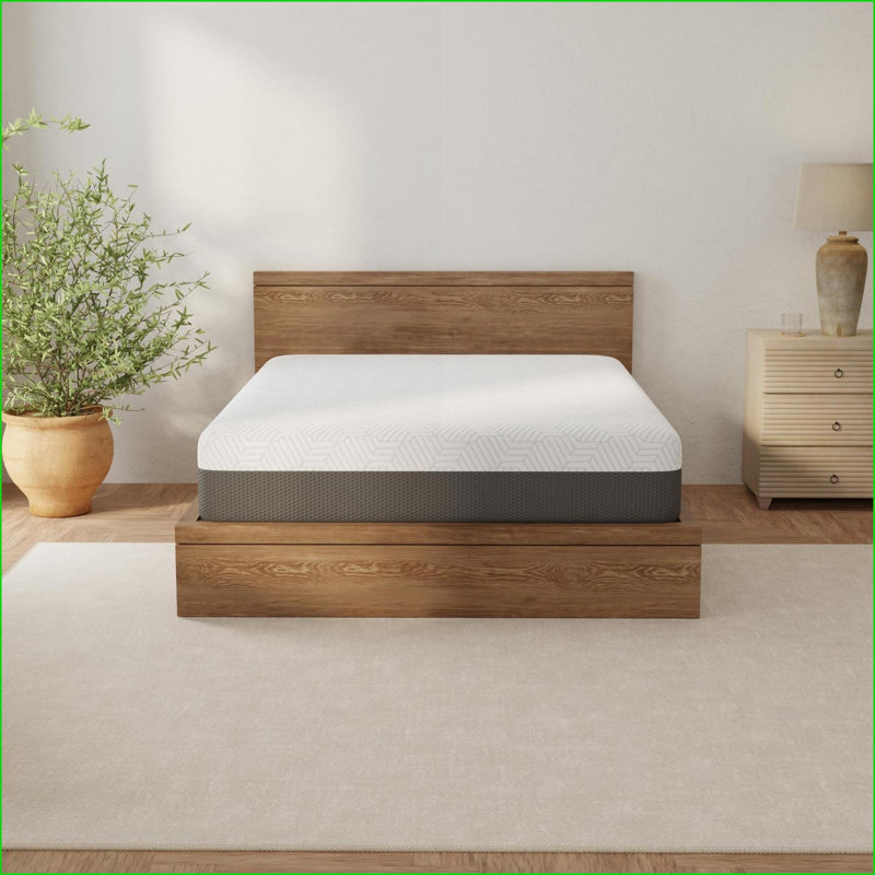Matelas Matelas en mousse de gel à refroidissement complet de 12 pouces avec housse à changement de phase | Mousse | Blanc + gris
2Déscription: