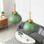 Raih 1- Single Pendant Light With Green Shade