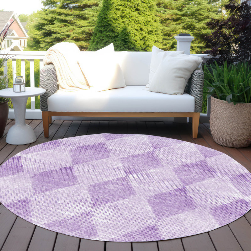Tapis intérieur / extérieur Kinslee, Rond 8 pi
