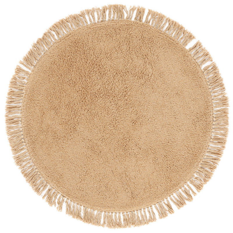 Tapis brun clair Easy Care 221, Rond 6 pi