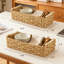 Paniers de rangement en corde de papier faits à la main avec cadre en métal, bac de rangement tissé décoratif pour salle de bain, salon, chambre à coucher, bureau, maison-2012180056