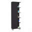 Armoire à porte simple H 62 po, cinq tablettes extérieures, quatre tablettes intérieures-130547181