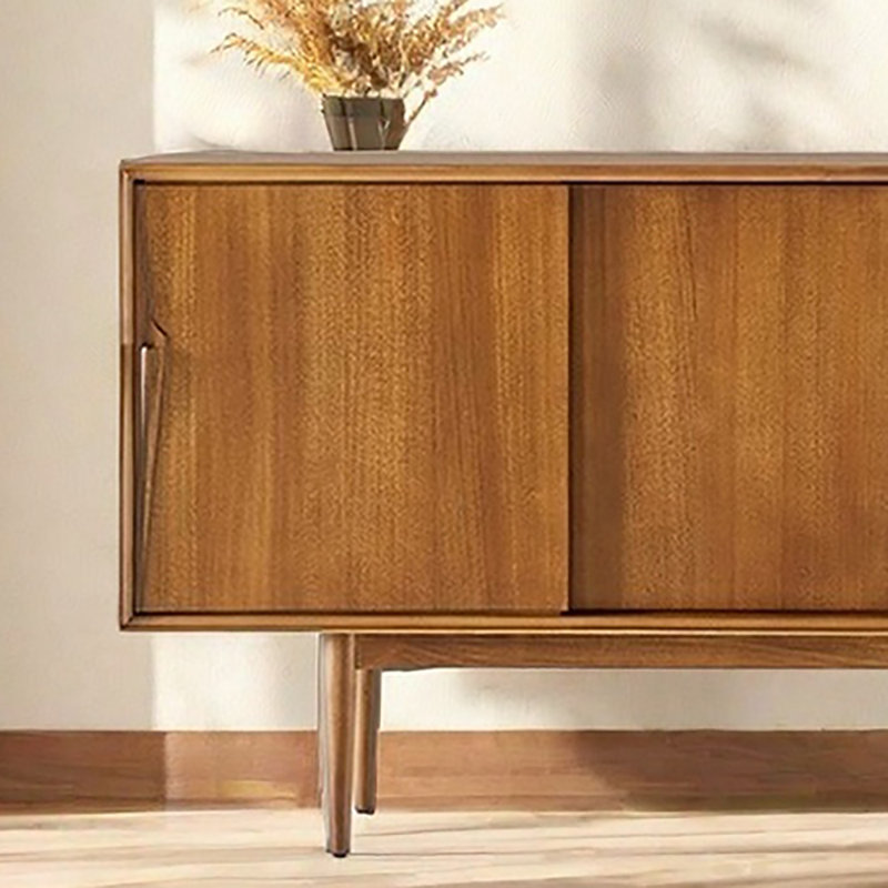 Buffet avec rangement de style rétro, Marron clair