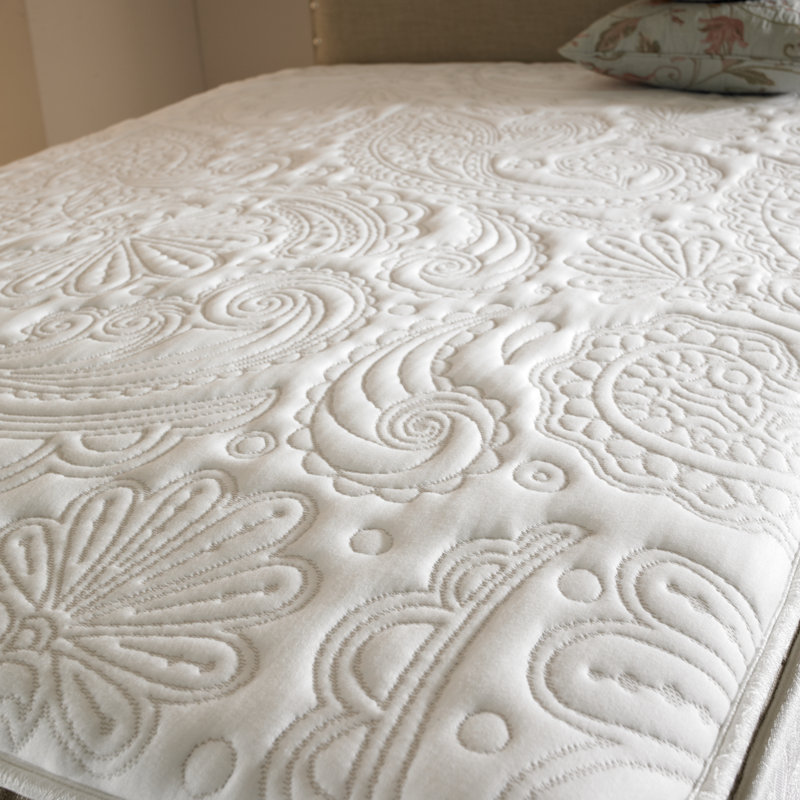 White Noise Pillow Top Pocket Sprung Mattress, Single (3')