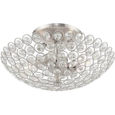 Plafonnier semi-encastré Albie Crystal
