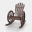 Chaise berçante d'extérieur Millwood Pines