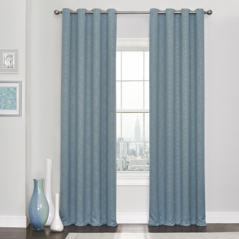 Blackout Curtain Single Panel, Spa, 108" L