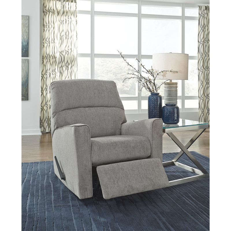 Fauteuil inclinable manuel berçant standard de 34 po de largeur Rikako, Alliage 100% polyester