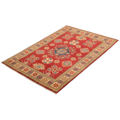 Rahshida One-of-a-Kind 4'9" X 6'6" New Age Wool Area Rug in Red