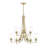 Annabell Burnished Brass 9 Light Chandelier-123384042-123384043