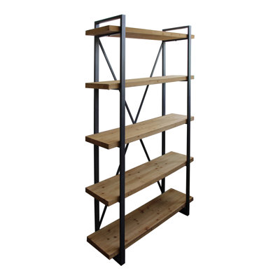 Svante 78" H x 47.25" W Solid Wood Etagere Bookcase