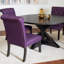5-piece Dining Set, Cross-Buck Dining Table with 4 Stylish Chairs-351185222