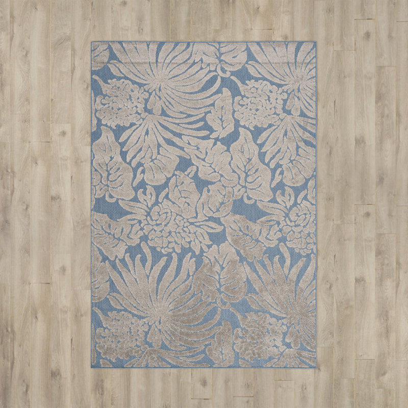 Tapis bleu Patricia, Rectangle 5 pi 3 po x 7 pi 7 po