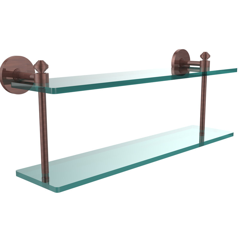 Trond 2 Piece Accent Shelf, Matte White