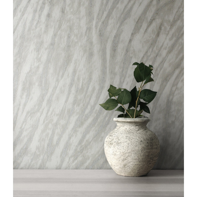 Papier peint Arran, Gris clair