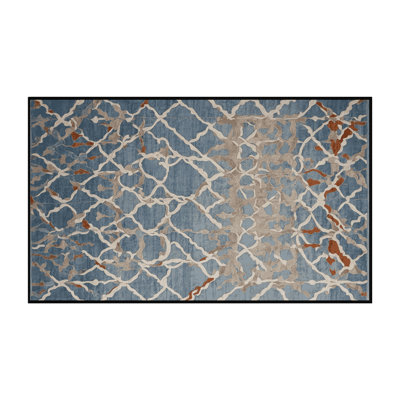 Machine Washable Gray Area Rug