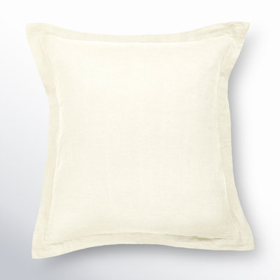 100% French Linen Flanged 26" X 26" Euro Sham