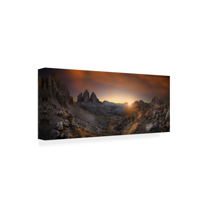 Art sur toile «Valley», H 10 po x l 24 po