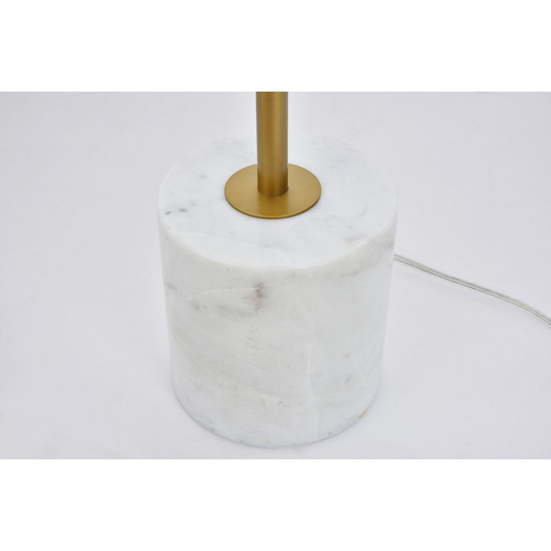 Elliot 62.5'' Floor Lamp, Brass, Frosted White