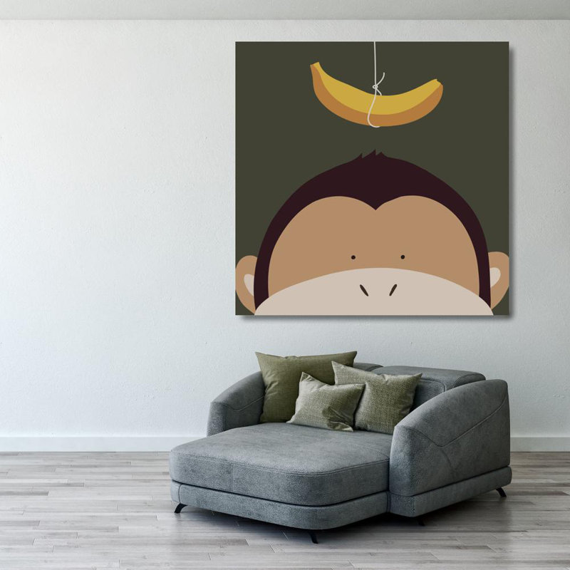 Peek-A-Boo Monkey, 28" H x 28" W