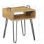 Reyes 40cm W Metal Bedside Table