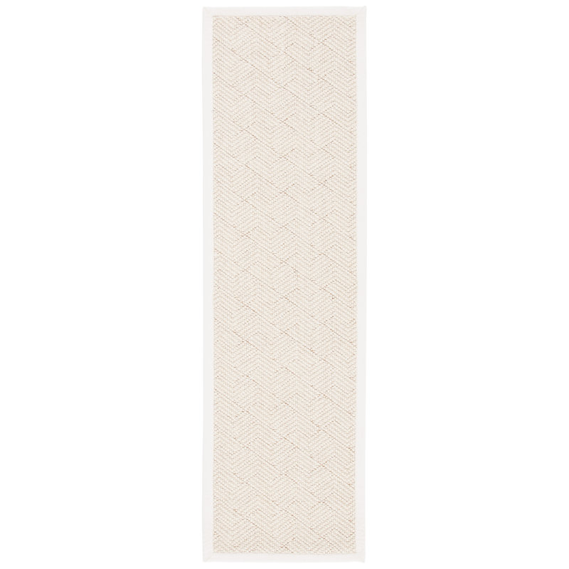 Woodrow Natural Fiber Flat Weave Wool & Jute Geometric Rug, Runner 2' x 12'