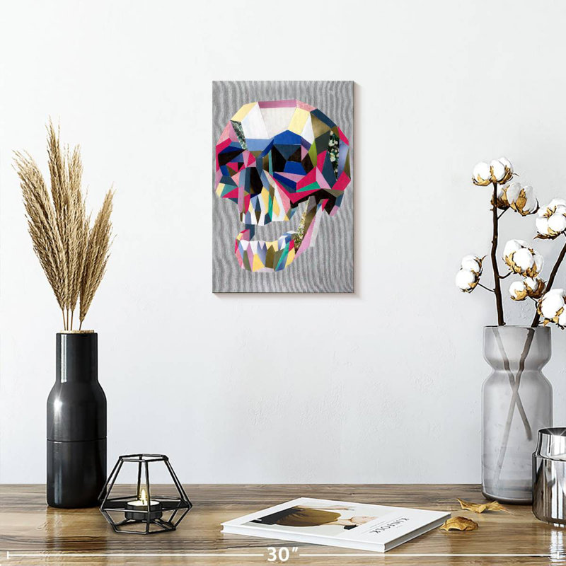 Kerner Skull Abstract, 12" H x 8" W
