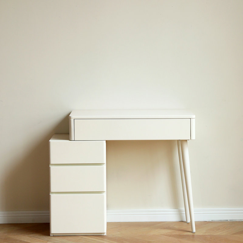Bureau en bois blanc sans miroir 80Cm