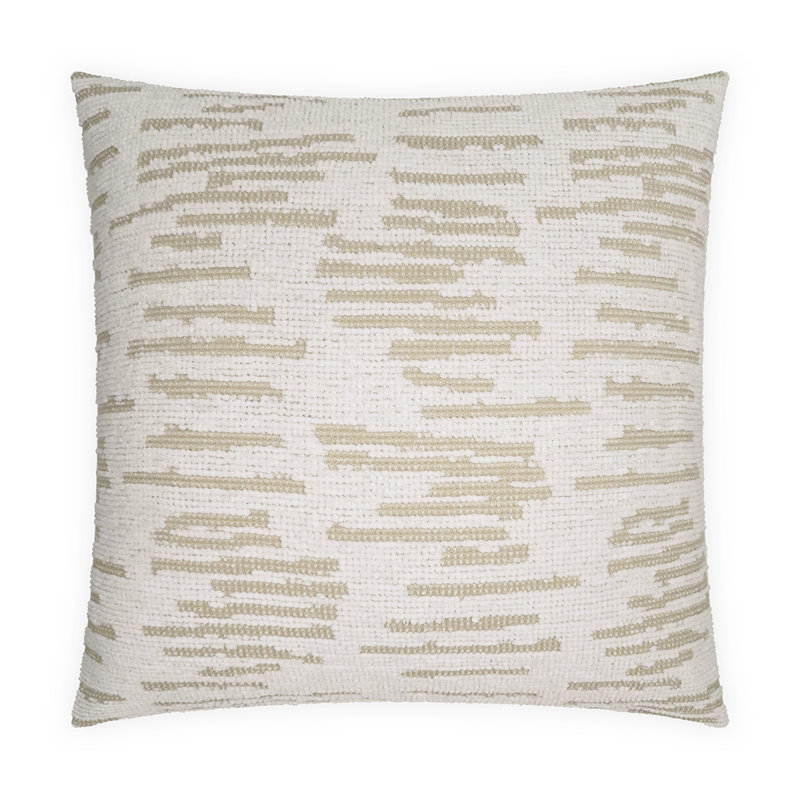 Terre Throw Pillow, Square 20", Ivory