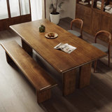 Eleeza 4 - Person Pine Solid Wood Solid Wood Top Four Leg Dining Set