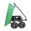 Chariot de jardin pliant robuste avec pneus - Chariot utilitaire à structure en acier d'une capacité de 300 lb