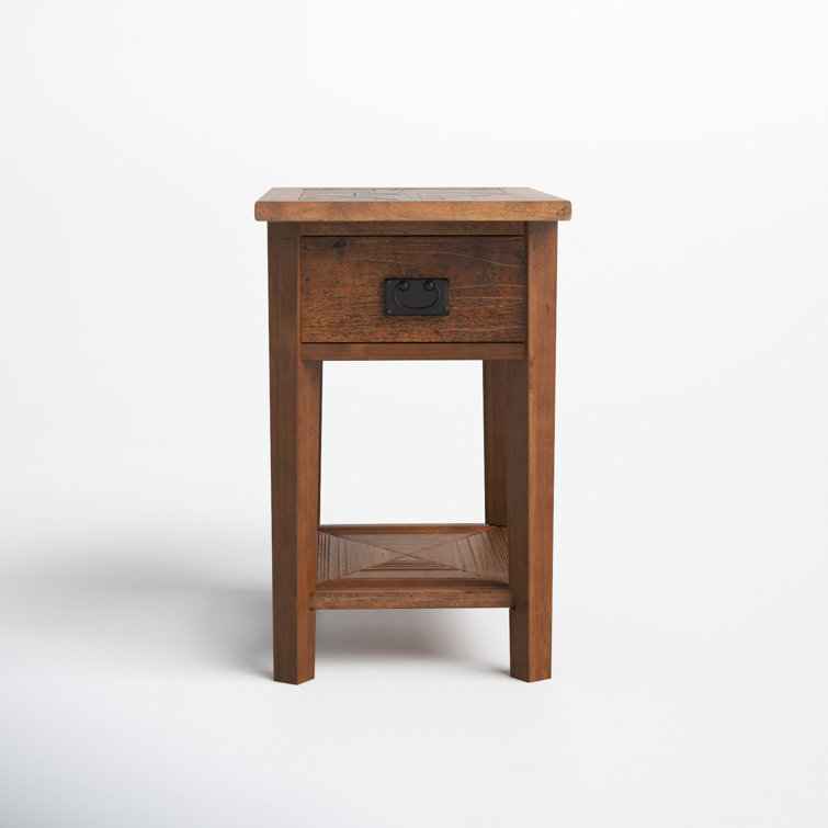 Birkley End Table with Storage Sand & Stable Color: Natural