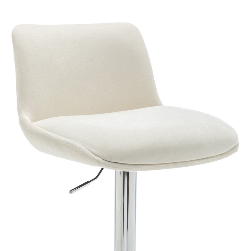 Tabouret pivotant à hauteur réglable Akinori, Off-White, 1