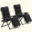 Ensemble de chaises longues inclinables et pliantes pour l'extérieur-189222785