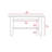 Rectangular Coffee Table with Open Shelf, 27.6x31.5 Inches, Matte Black Particle Board