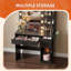 Vanity Table Set with Lights, Mirror & Storage, Makeup Vanity Desk with Power Outlet for Bedroom-1482367683