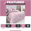 Premium Printed Polycotton Bedding Set with Duvet Cover Fitted Sheet Pillowcases Soft Breathable Bedding-520357100