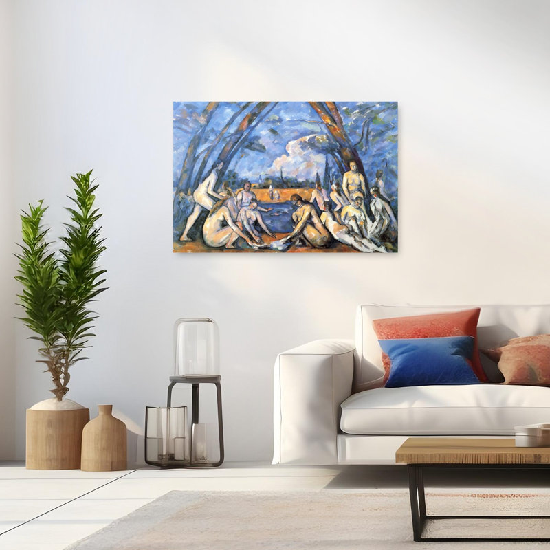 «Bathers 2 Classic Contemporary Contemporary», reproduction d'art murale, H 32 po x l 48 po